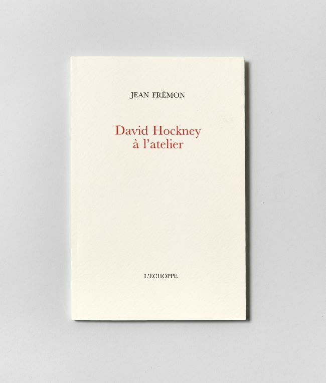 livre David Hockney à l'atelier David Hockney